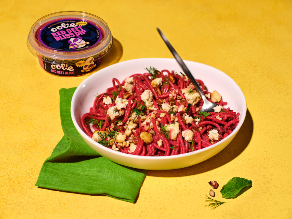 Beet, Walnut and Dill Pasta