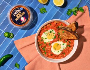 Oolie Spicy Pepper Dip Shakshuka recipe