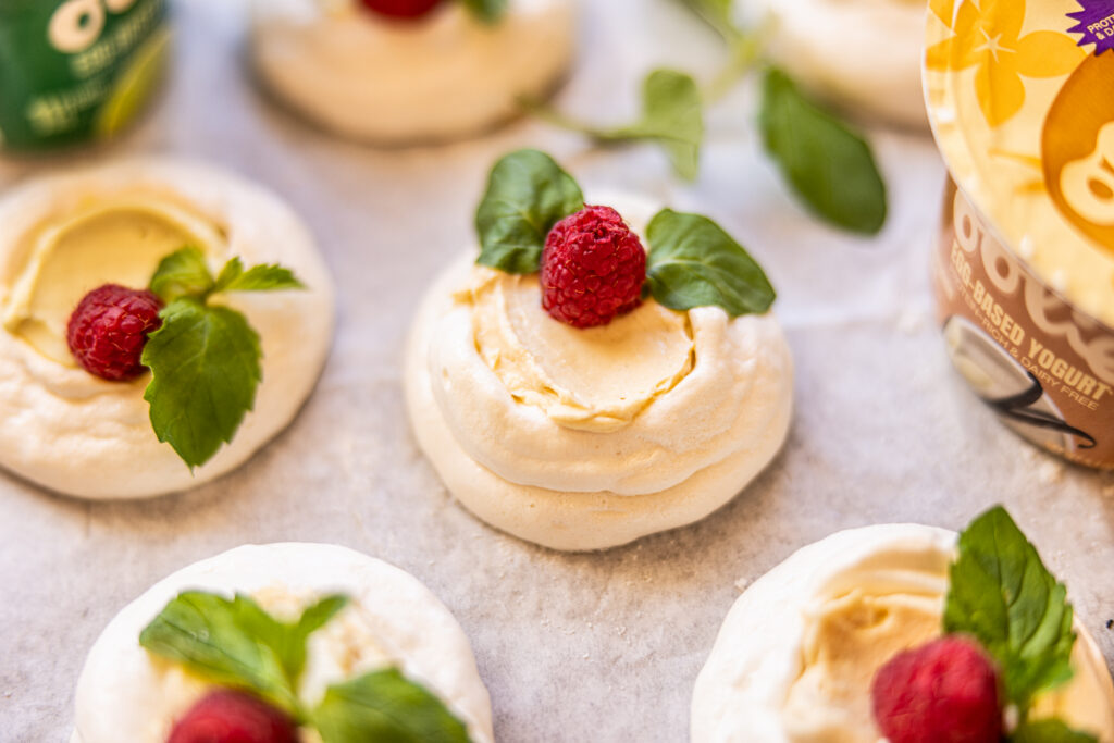 Mini Pavlovas with Oolie Yogurt 