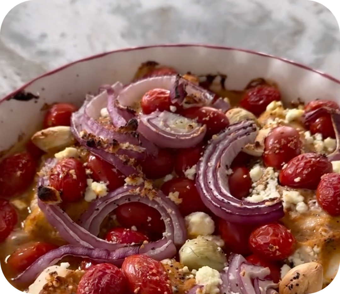 High-protein salad bowl