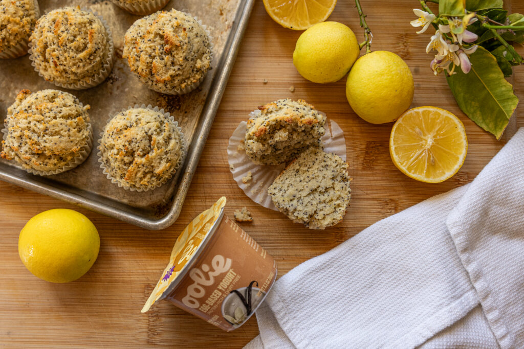 Lemon Poppy Seed Protein Muffins